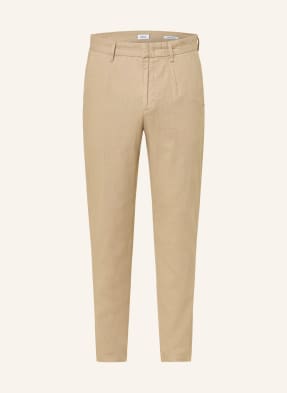 Paul Chino Regular Fit Mit Leinen beige