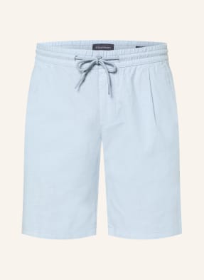 Strokesman's Shorts Regular Fit Mit Leinen blau
