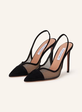 Aquazzura Slingpumps Gia schwarz