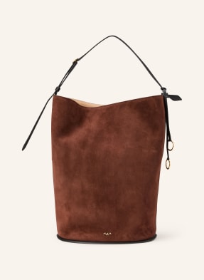 Alaïa Taška Přes Rameno Hip Large S Kapsičkou tmavě hnědá / černá