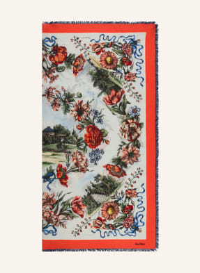 Max Mara Tuch Camice Mit Seide rot