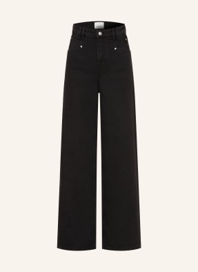 Isabel Marant Wide Leg Jeans Lemony schwarz