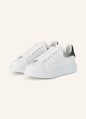 Mcqueen Sneakersy S Ozdobnými Kamínky bílá / stříbrná / černá