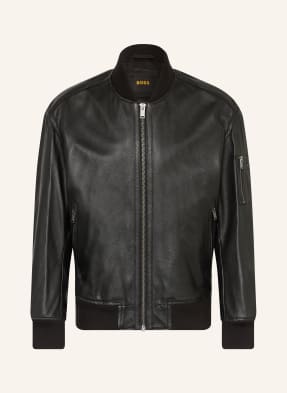 Boss Lederblouson Jakri schwarz