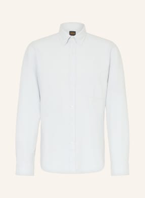 Boss Flanellhemd Rickert Regular Fit grau