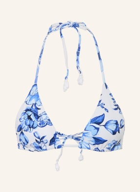 Farm Rio Trojúhelníkové Bikiny Porcelain Chita modrá / tmavě modrá / bílá