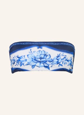 Farm Rio Bandeau Bikiny Porcelain Garden modrá / tmavě modrá / bílá
