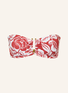 Farm Rio Bandeau Bikiny Cashew And Birds bílá / červená