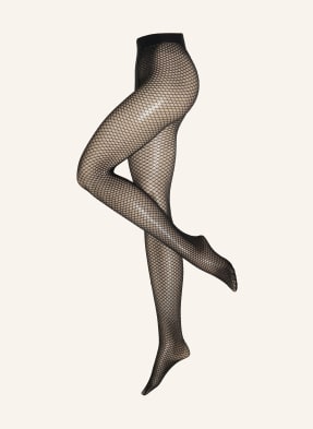 Wolford Jemné Punčocháče Shimmer Effect S Třpytivou Přízí 8800 black/silver