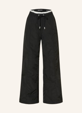 Tommy Jeans Tepláky černá / bílá