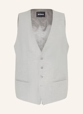 Boss Anzugweste Huge Slim Fit grau