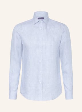 Ralph Lauren Purple Label Lněná Košile Regular Fit tmavě modrá
