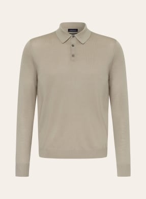 Strokesman's Pletené Polo Tričko Z Merino Vlny černošedá
