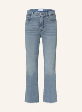 Good American Krátké Džíny Good Legs Straight Split Pockets 449 blue