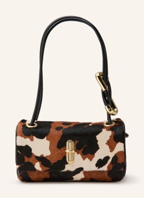 Marc Jacobs Taška Přes Rameno The Cow Haircalh Mini Dual černá / tmavě hnědá / béžová