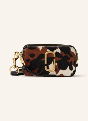 Marc Jacobs Taška Přes Rameno The Cow Haircalf Snapshot černá / hnědá / krémová