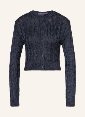 Ralph Lauren Collection Hedvábný Svetr tmavě modrá