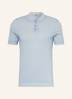 Drykorn Pletené Polo Tričko Triton tmavě modrá