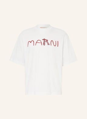 Marni Tričko bílá / červená