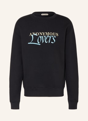 Jw Anderson Mikina tmavě modrá / béžová / neonově modrá