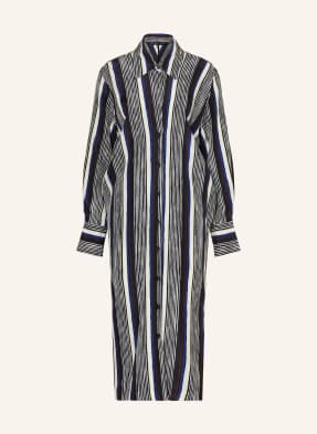 Proenza Schouler Hedvábné Šaty Amira černá / modrá / bílá