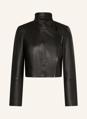 Ted Baker Kožená Bunda Riyoze černá