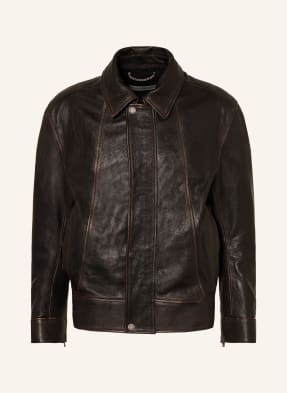 Golden Goose Lederjacke schwarz