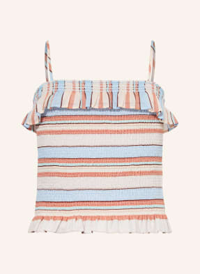 Zimmermann Top Daylight S Volánky tmavě modrá / starorůžová / světle šedá