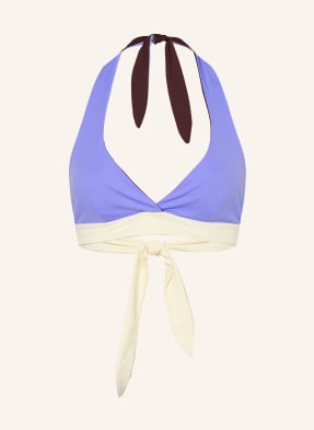 Mymarini Neckholder Horní Díl Bikin S Zavazováním Za Krkem Neckholder Top, Oboustranný světle fialová / tmavě hnědá / krémová