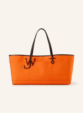 Jw Anderson Nákupní Taška Anchor oranžová / tmavě hnědá
