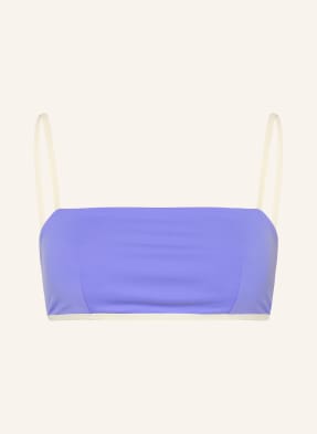 Mymarini Oboustranný Bustier Horní Díl Bikin Easy světle fialová / tmavě hnědá / krémová