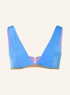 Mymarini Obratný Bralette Horní Díl Bikin Shine tmavě modrá / zlatá / světle fialová