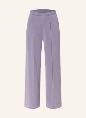 Lululemon Tepláky Brushed Softstreme High-Rise Wide-Leg světle fialová