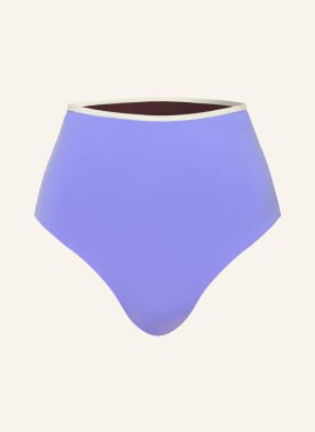 Mymarini Obracitelné Bikinové Kalhoty S Vysokým Pasem Shine světle fialová / zlatá / tmavě hnědá