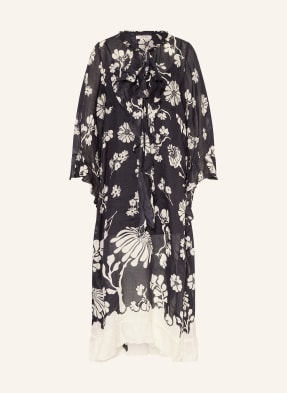 Dorothee Schumacher Šaty Floral Daydream S 3/4 Rukávem tmavě modrá / režná