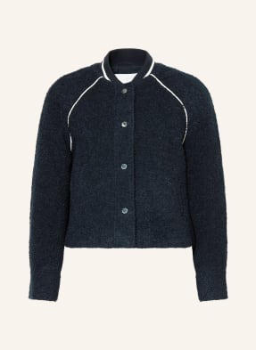Opus Bouclé-Jacke Hirona blau
