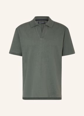 Marc O'polo Pletené Polo Tričko Relaxed Fit petrolejová