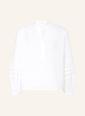 Opus Blusenshirt Filandra Mit Lochspitze weiss