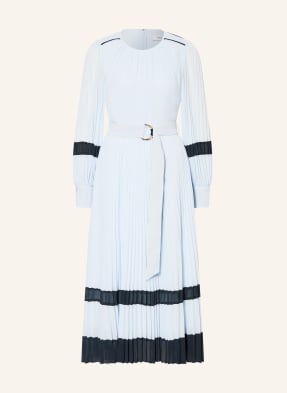Reiss Kleid Tori Mit Plissees blau