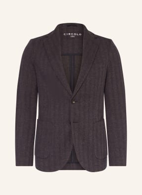 Circolo 1901 Slim Fit Sako Z Džersejové Tkaniny tmavě hnědá / černá