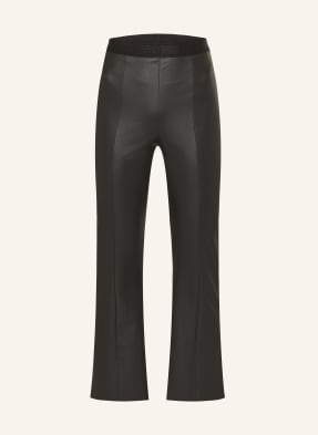 Wolford 7/8 Kalhoty Jenna V Koženém Vzhledu černá