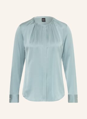 Boss Seidenbluse Banorah blau