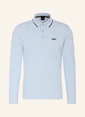 Boss Piqué-Poloshirt Plisy Regular Fit blau