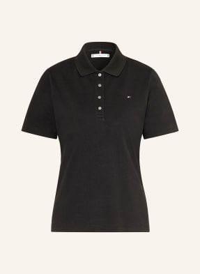 Tommy Hilfiger Piqué-Poloshirt schwarz