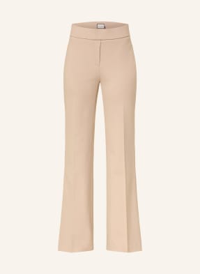 Seductive Bootcut Kalhoty Nanou Z Žerzejového Materiálu béžová