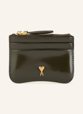 Ami Paris Pouzdro Na Karty khaki / zlatá