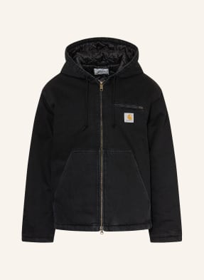 Carhartt Wip Džínová Bunda Cleveland 8906 black, stone washed