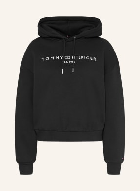 Tommy Hilfiger Mikina S Kapucí černá