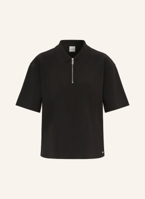 Calvin Klein Strick-Poloshirt schwarz