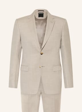Zegna Oblek Drop 7 Extra Slim Fit béžová